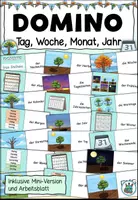 Vorschau - Arbeitsblätter - Domino Tag Woche Monat Jahr - Deckblatt