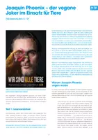 Vorschau - Stundenentwürfe - Kostenlos: Stundenentwurf "Joaquin Phoenix – Der Joker im Einsatz für Tiere" - Seite 1