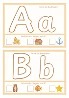 Vorschau - Arbeitsblätter - Knetmatten Buchstaben & Anlaute | Buchstabeneinführung Lesen lernen | Klasse 1 - Seite 2