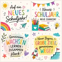 Vorschau - Mal- und Bastelvorlagen - Willkommensgruß Kollegium Schuljahresanfang - Seite 1