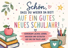 Vorschau - Mal- und Bastelvorlagen - Willkommensgruß Kollegium Schuljahresanfang - Seite 2