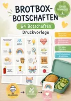 Vorschau - Fördermaterial/Inklusion - 64 Brotbox BOTSCHAFTEN für die Brotdose DRUCKVORLAGE - Deckblatt