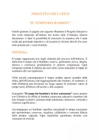 anteprima - Programmi scolastici / Materiali per docenti - Progetto educativo annuale per il nido d'infanzia - Pagina 1