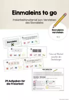 Vorschau - Aufgabenkarten - Einmaleins to go - Freiarbeit Kl.2 - Deckblatt