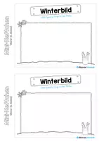 Vorschau - Arbeitsblätter - Mini-Heftchen: Winter - 3. Klasse (25 Arbeitsblätter) - Seite 2