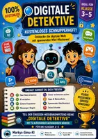 Vorschau - Arbeitsblätter - Multiple Choice Digitale Detektive Schnupperseiten FREEBIE - Deckblatt