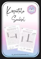 Vorschau - Arbeitsblätter - Körperteile - Suchsel - Deckblatt