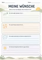 Vorschau - Arbeitsblätter - Schuljahresbeginn - Reflexion - Seite 2