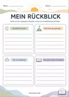 Vorschau - Arbeitsblätter - Schuljahresbeginn - Reflexion - Seite 3