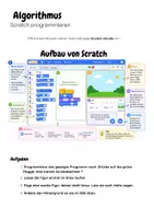 Vorschau - Arbeitsblätter - Algorithmus - Scratch programmieren - Seite 1