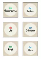 Vorschau - Stationenlernen - Klassenzimmer: Paare finden - Wortschatz DaZ/ DaF - Seite 2