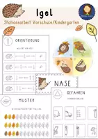 Vorschau - Arbeitsblätter - Igel Vorschule / Kindergarten - Deckblatt