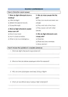 Vorschau - Arbeitsblätter - FLIGHT ATTENDANT Reading Comprehension More 4 Unit 4 WORK + JOBS - Seite 3