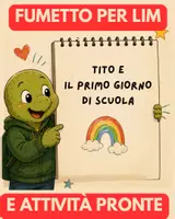 anteprima - Materiale di supporto/inclusione - Tito e il primo giorno di scuola primaria | Accoglienza - Pagina di copertina