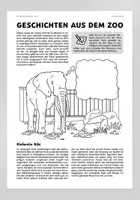 Vorschau - Arbeitsblätter - Kostenlos: Arbeitsblätter "Geschichten aus dem Zoo" - Deckblatt