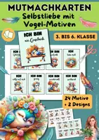 Vorschau - Anderer Materialtyp - Mutmachkarten Vogel | Positive Affirmationen für Selbstvertrauen | Klasse 3–6 - Deckblatt