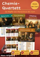 Vorschau - Spiele - Chemie-Quartett: Kartenspiel zu 32 Forscherinnen und Forschern - Deckblatt