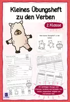Vorschau - Unterrichtsreihen - Verben in der 2. Klasse – Kleines Übungsheft mit Partneraufgabe & interaktivem Quiz - Deckblatt