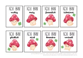 Vorschau - Anderer Materialtyp - Materialpaket Mutmachkarten | Verschiedene Designs mit positiven Affirmationen für Schüler:innen | Klasse 3–6 - Seite 2