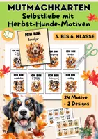 Vorschau - Anderer Materialtyp - Mutmachkarten Herbst Hunde | Positive Affirmationen für Selbstliebe & Selbstvertrauen | Klasse 3–6 - Deckblatt