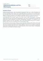 Vorschau - Arbeitsblätter - Arbeitsblatt Biologie Klasse 9 - Infektionskrankheiten und ihre Übertragung - Deckblatt