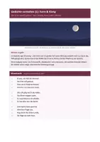 Vorschau - Stundenentwürfe - Gedichtanalyse „Form & Klang" – Reimschema, Kadenz, Metrum - Seite 1