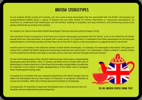 Vorschau - Arbeitsblätter - British Stereotypes: How Others See the British (Speaking Prompts / Conversation Cards) - Seite 1