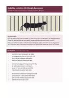 Vorschau - Stundenentwürfe - Gedichtanalyse „Klang & Bewegung" – Enjambement, Klangfiguren, Form & Inhalt - Seite 1