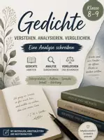 Vorschau - Stundenentwürfe - Gedichtanalyse & Gedichtvergleich – Analyse schreiben - Deckblatt