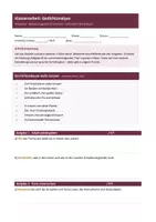 Vorschau - Stundenentwürfe - Klassenarbeit Gedichtanalyse mit Erwartungshorizont - Seite 1