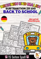 Voorbeeld - Rechen-Mal-Blätter - Subtraktion Zahlenraum 100 (Back to school) Wiskunde Duits - Voorblad