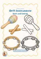 Vorschau - Bildkarten - Orff-Instrumente Cliparts | 35 Orffinstrumente bunt/Umriss - Deckblatt