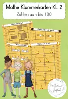 Vorschau - Spiele - Mathe Klasse 2 - Klammerkarten Zahlenraum 100 - Deckblatt