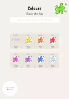Vorschau - Spiele - Colours (Farben): I have who has - Deckblatt