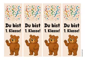 Vorschau - Mal- und Bastelvorlagen - Bärenklasse - Lesezeichen (Klassentier) - Seite 2