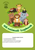 anteprima - Materiale di supporto/inclusione - Gli animali: lapbook di scienze - Pagina di copertina