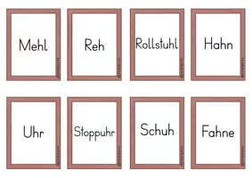 Vorschau - Spiele - Lesekarten Magischer Zylinder - Wörter mit stummem h - Seite 1