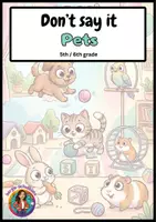 Vorschau - Spiele - Pets Game: Don't Say it inkl. Vokabelliste (English) - Deckblatt