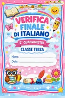 anteprima - Esercizi - VERIFICA FINALE di ITALIANO - CLASSE TERZA - Pagina di copertina