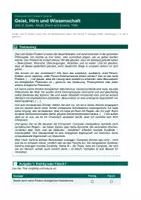 Vorschau - Arbeitsblätter - John Searle - Geist, Hirn und Wissenschaft - Seite 1