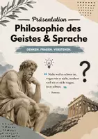Vorschau - Präsentationen/Tafelbilder - Philosophie des Geistes & Sprache - Einführung - Deckblatt