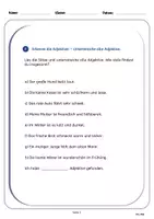 Vorschau - Arbeitsblätter - Deutsch DAZ/DAF Grammatik Adjektive - Seite 2