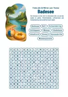 Vorschau - Arbeitsblätter - Suchsel - Sommer (inkl. Lösungen) - Seite 1