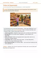 Vorschau - Arbeitsblätter - Tricks im Supermarkt – Erkundung mit Beobachtungsbogen und Konsumtagebuch – AB 5 - Deckblatt