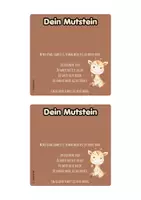Vorschau - Mal- und Bastelvorlagen - Geschenk Schulstart Mutstein - Seite 1
