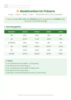 Vorschau - Arbeitsblätter - Modalverben im Präsens üben - Arbeitsblatt - Seite 2