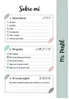 Vorschau - Arbeitsblätter - Todo sobre mí/Steckbrief/Presentarse/sich vorstellen - Seite 1