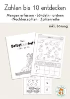 Vorschau - Arbeitsblätter - Zählen bis 10 Übungsheft - Deckblatt