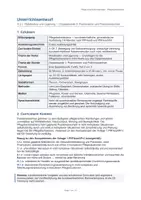 Vorschau - Stundenentwürfe - A-2.1 DS 2 Unterrichtsentwurf Mobilisation und Lagerung — Doppelstunde 2 Pflegeassistenten - Deckblatt