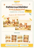 Vorschau - Arbeitsblätter - Bilderrätsel Fehlersuchspiel Erntedankfest & Bauernhof - Seite 1